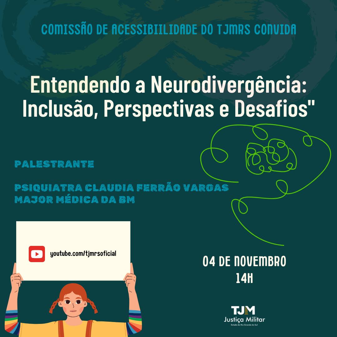 TJMRS promove palestra sobre Neurodivergência